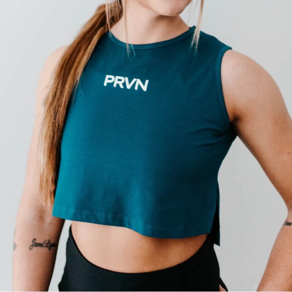 WOMEN'S PRVN STAPLE CROP- BLUE
💙 PRVN Fitness